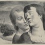 F. Castellón “Sisters” (Hermanas), c. 1940, litografía, Ed. 250,  22,8 x 30,5 cm