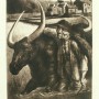 F. Castellón, “Rice Farmer” (Agricultor de Arroz), c.1950, aguafuerte, Ed. 250, 25,3 x 20 cm