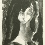 Hilda Castellón  “La fille au Dòme”, (La chica en la Cúpula) c.1965-1975, litografía, 6/10, 38,5 x 23,7 cm