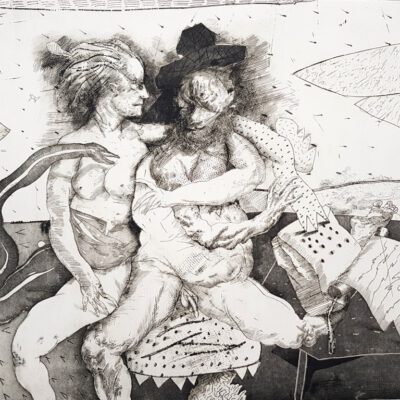 Miguel Condé, grabado al aguafuerte y aguatinta,