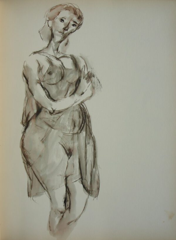F. Castellón. Tinta y acuarela 1