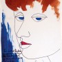Pituco. Cabeza de mujer (1961). Tinta sobre papel. 21,6 x 15,5 cm. Firmado y fechado Pituco 61 (zona inferior).  p.v.p obra enmarcada: 575  € + IVA =695 €