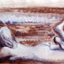 Pituco. Desnudo femenino (c. 1977) Técnica mixta sobre cartulina. 21.5 x 31.2 cm. p.v.p obra enmarcada: 850  € + IVA =1028.5 €