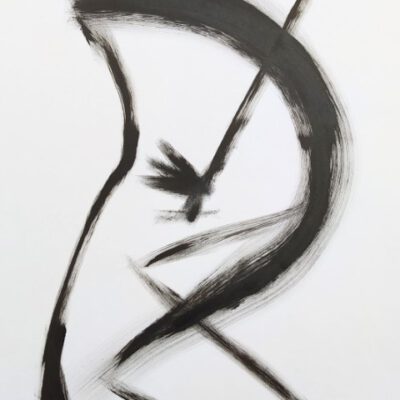 Iker Garcia Barrenetxea, Movimiento, dibujo a tinta sobre papel, 42 x 30 cm, firmado a mano, p.v.p. 600 €